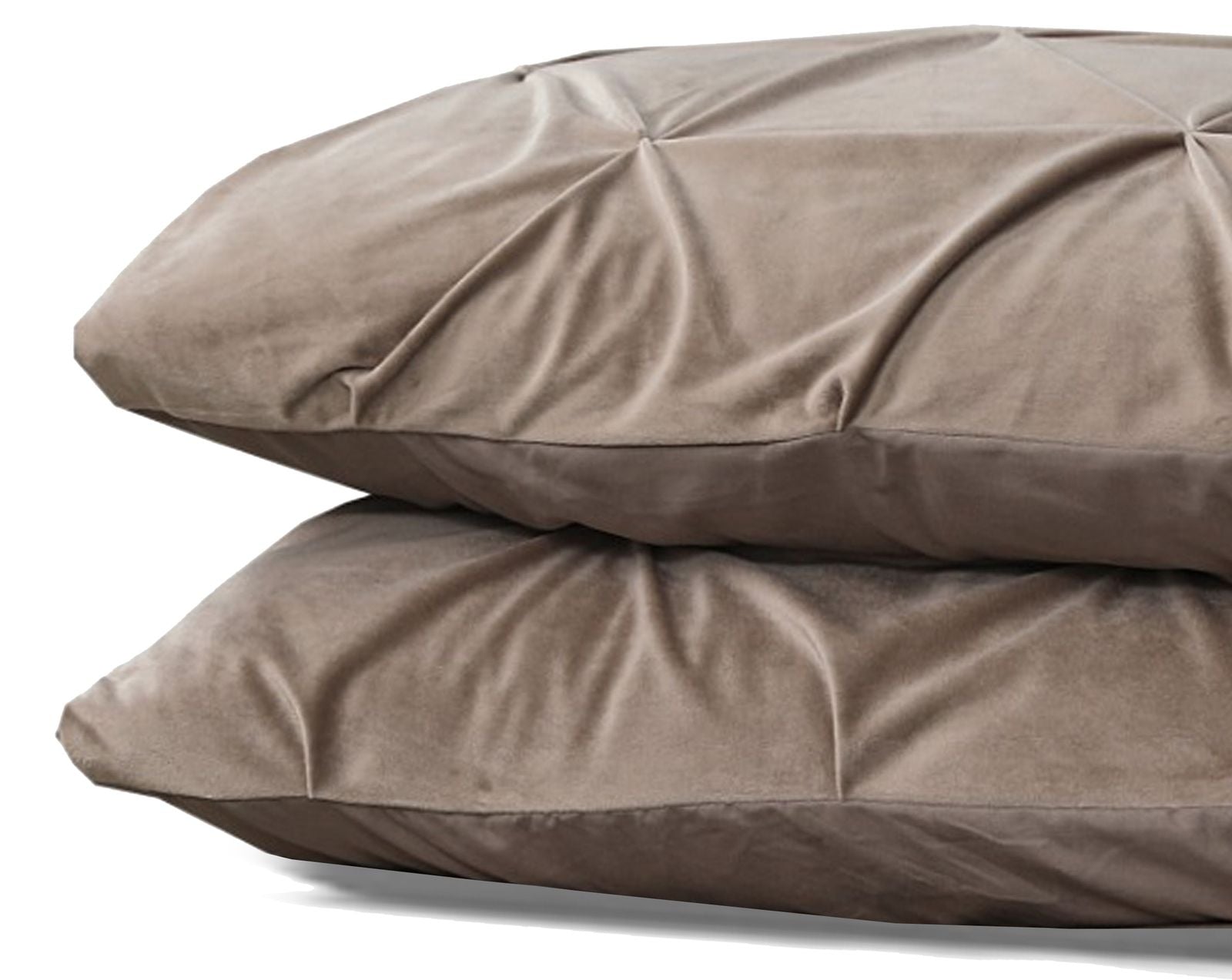NordDream Velvet Pintuck tyynyliina taupe 60x70 2kpl