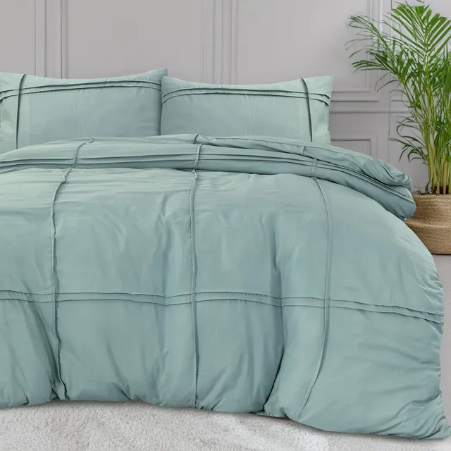 NordDream Fresh Washed Tufted pussilakana vihreä mikrokuitu