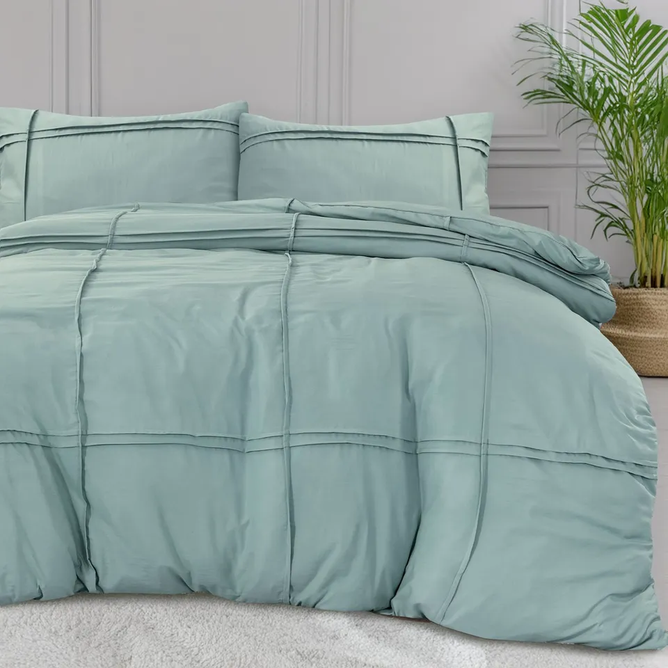 NordDream Fresh Washed Tufted pussilakana vihreä mikrokuitu