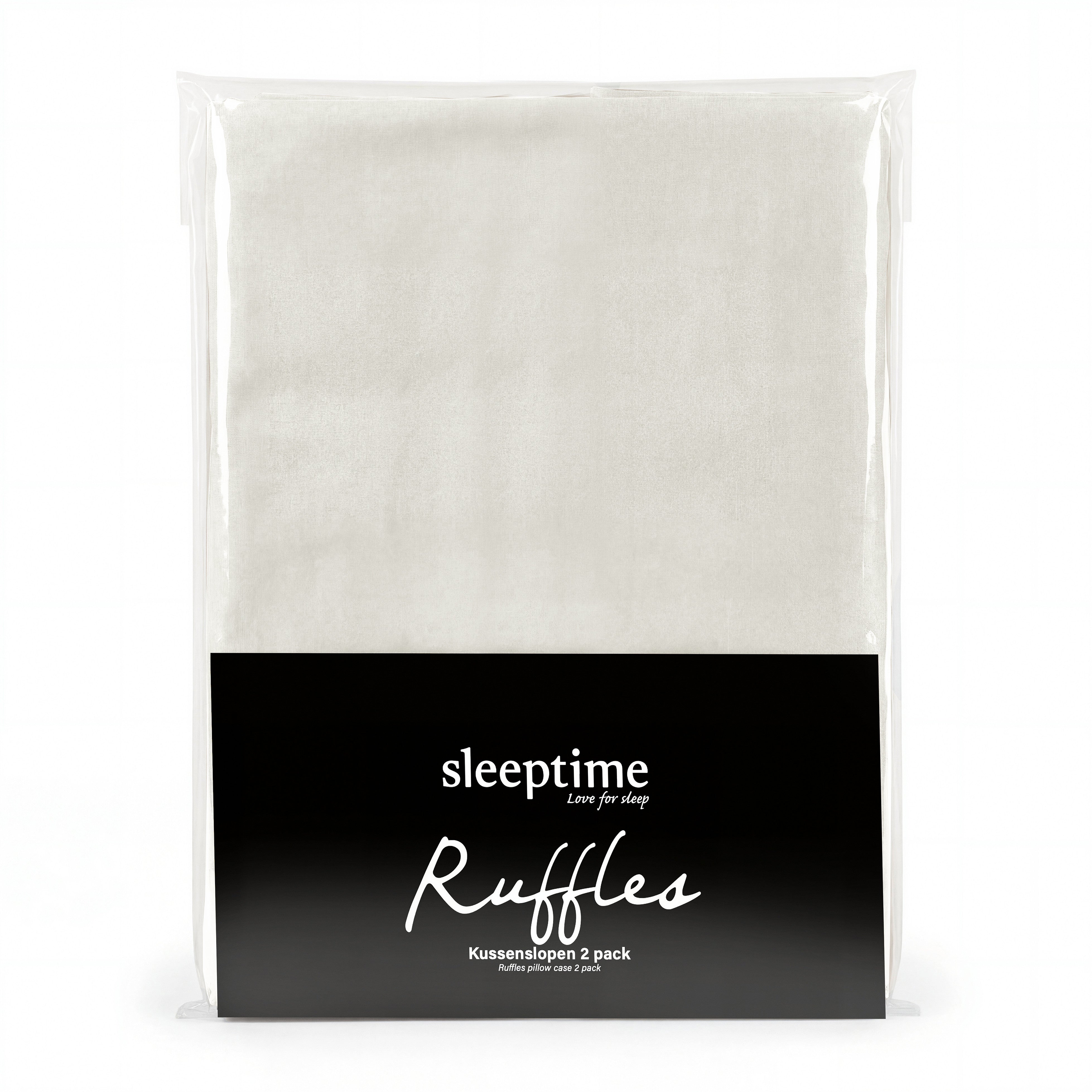 NordDream Lazy Ruffles tyynyliina 60x70 2-pack rikkivalkoinen