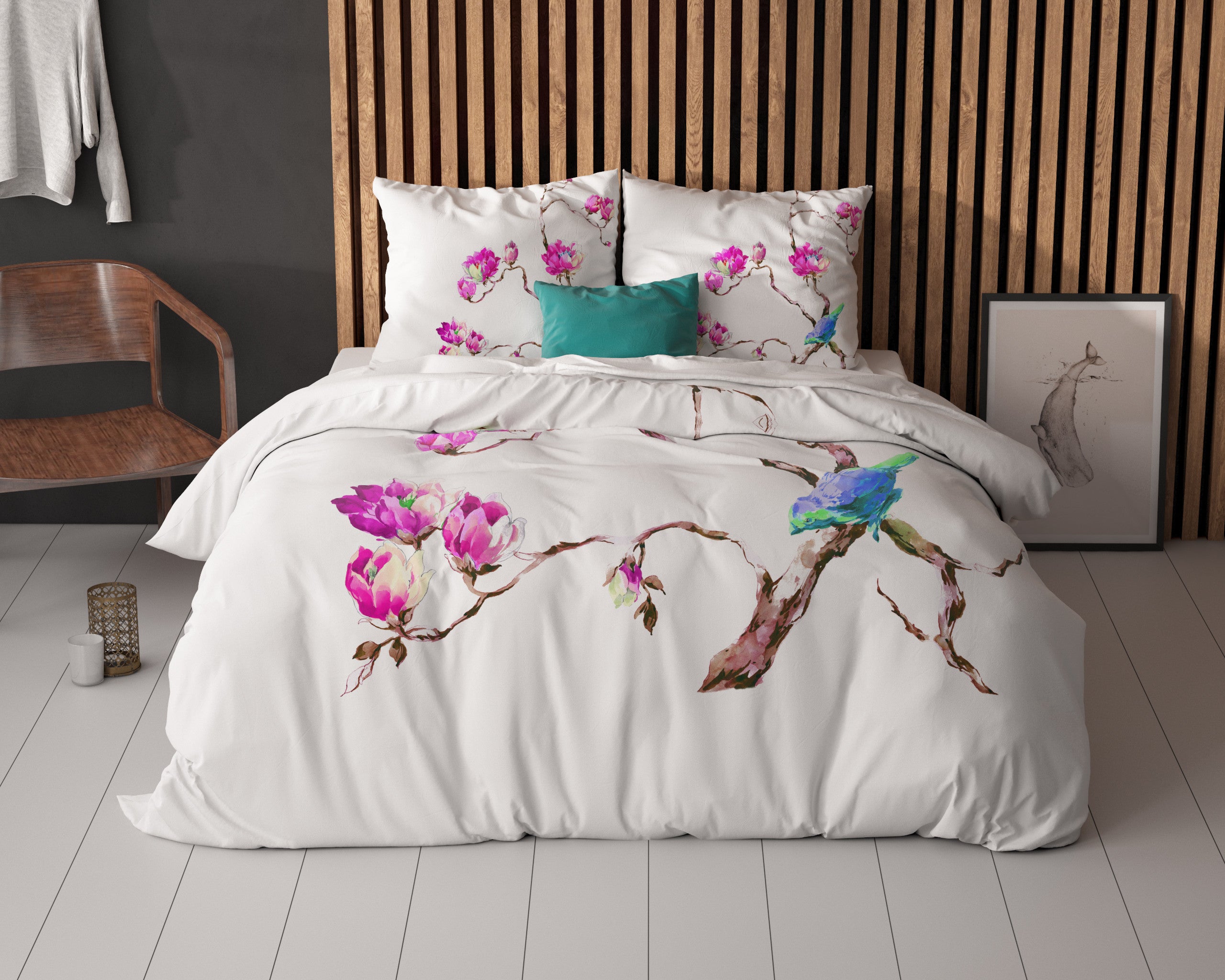 NordDream Essentials pussilakana Magnolias valkoinen mikrokuitu