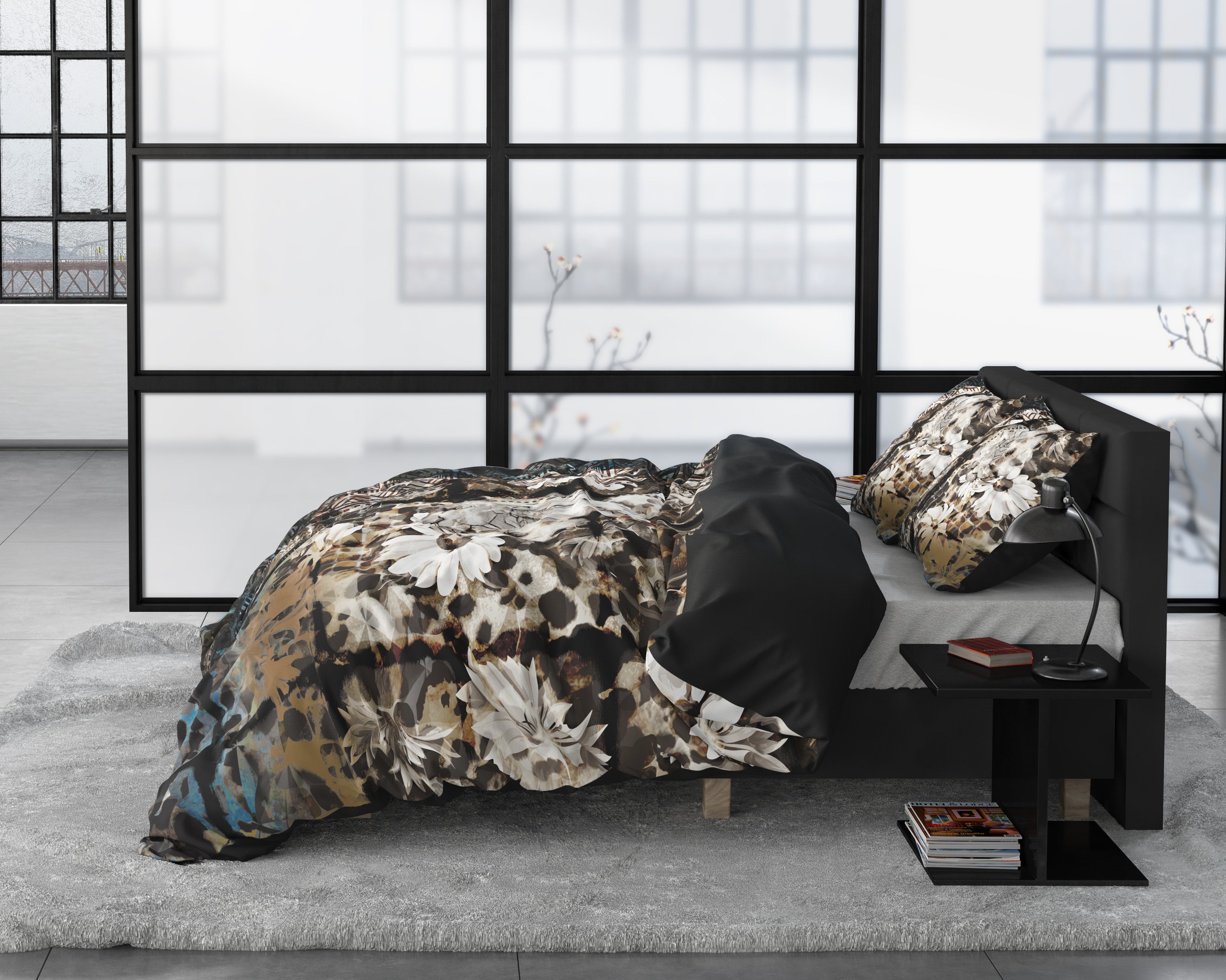 NordDream Wild Satijn Aluna pussilakana multi 200x220 cm satiini