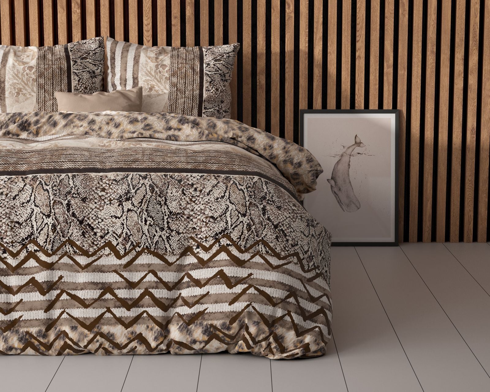 NordDream Elegance Cozy Panther pussilakana ruskea
