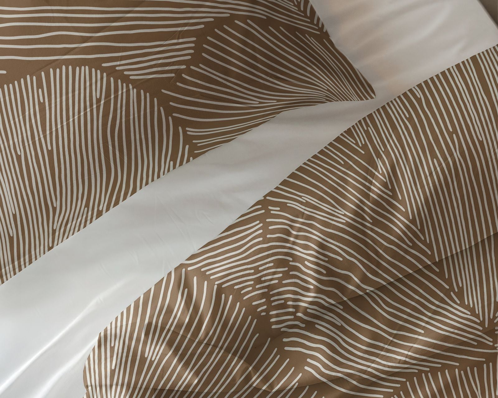 NordDream Pure Amber pussilakana 140x200 beige puuvilla