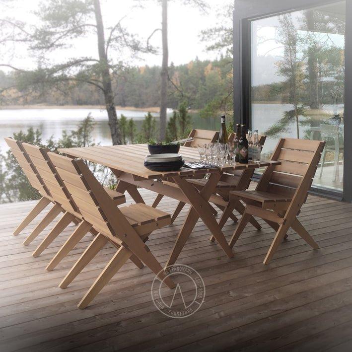 Westanqvarn 200x90 terassipöytä Kaste sydänmänty