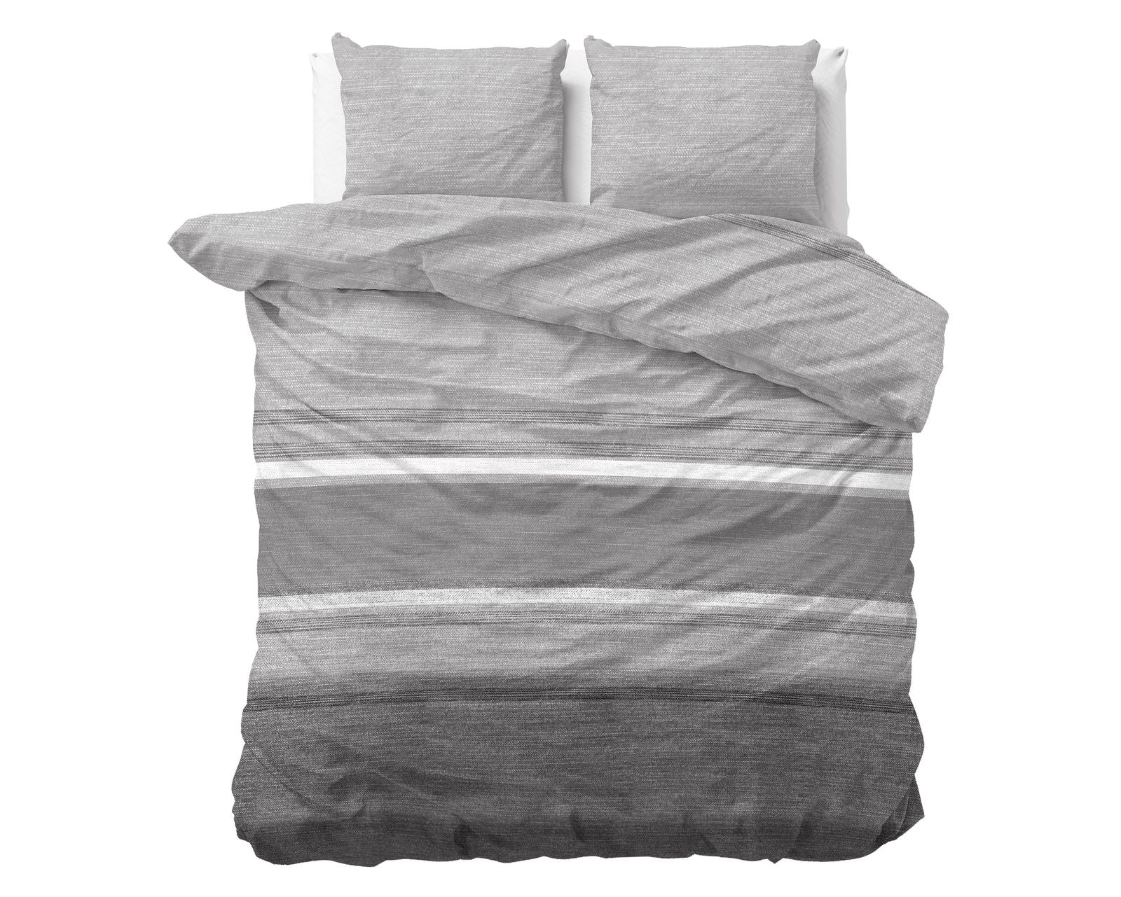 NordDream Elegance Stone Stripe pussilakana 240x220 harmaa