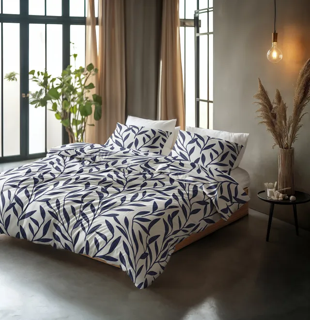 NordDream Pure Blue Willow pussilakanasetti sininen 200x200 heng