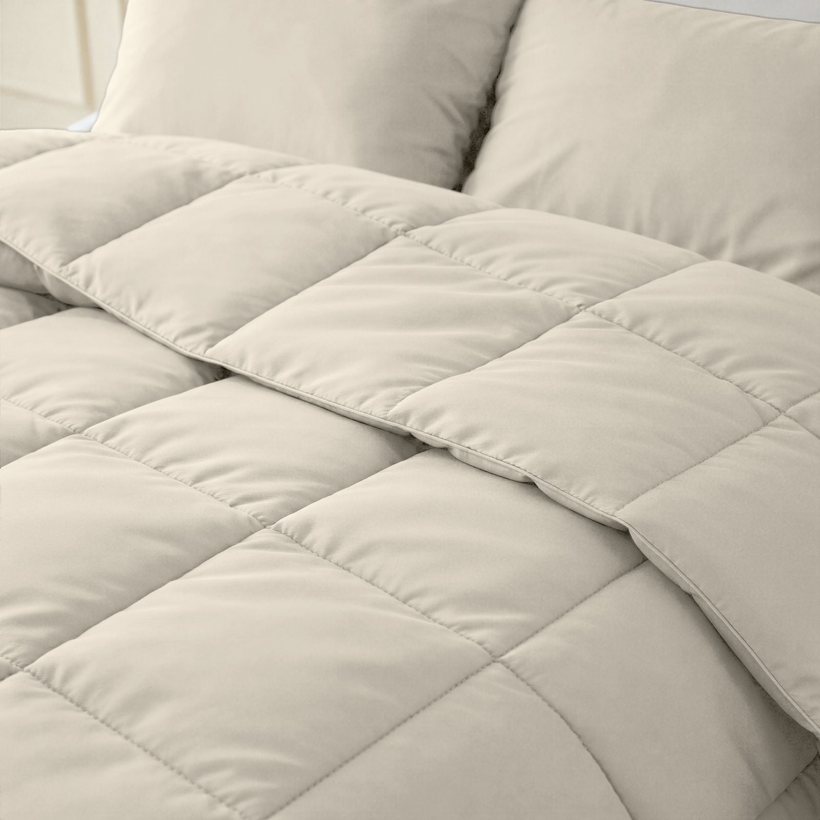NordDream Lazy Percale Beige peitto 200x220 pussiton