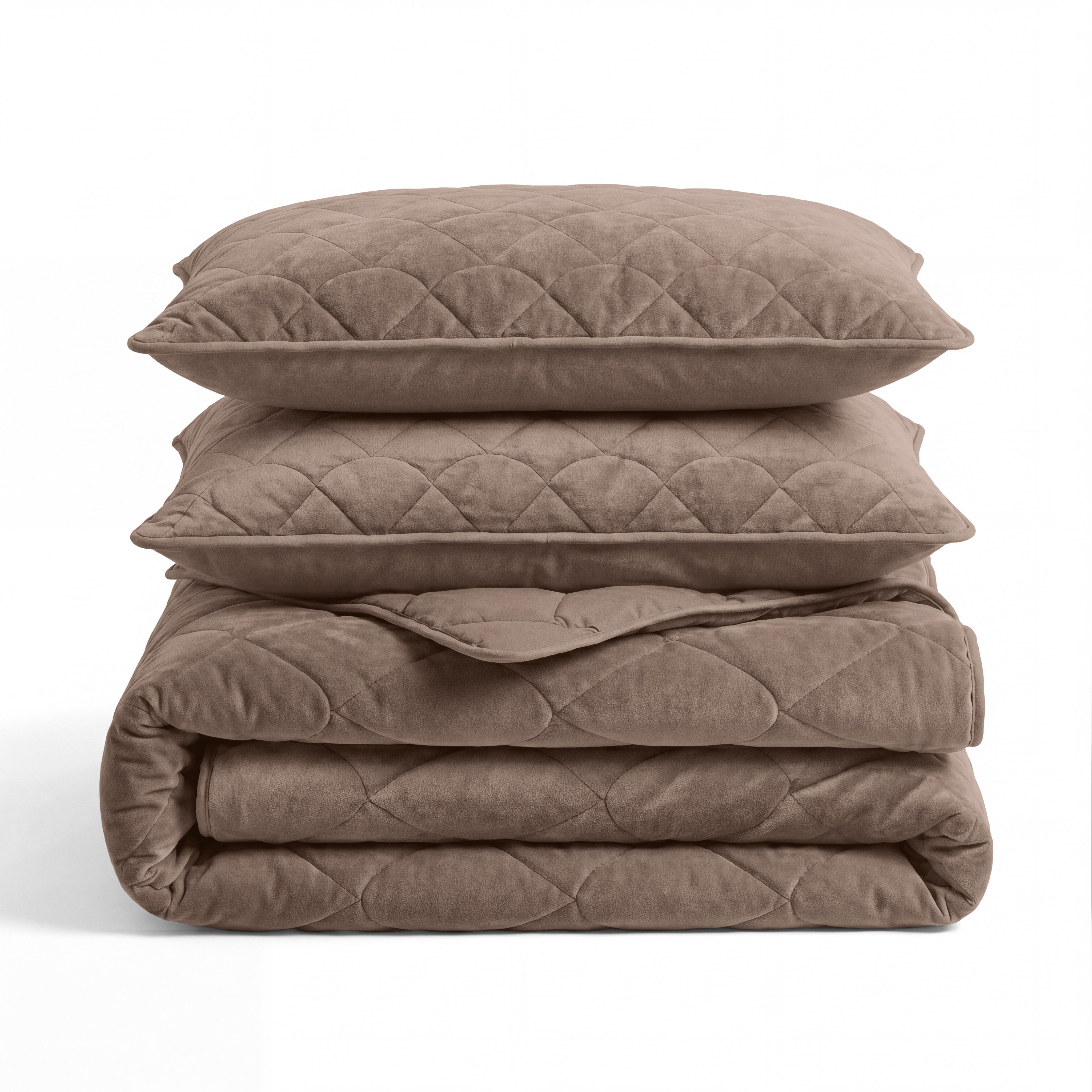 NordDream Lazy Velvet peitto ilman päällistä taupe 200x200 cm