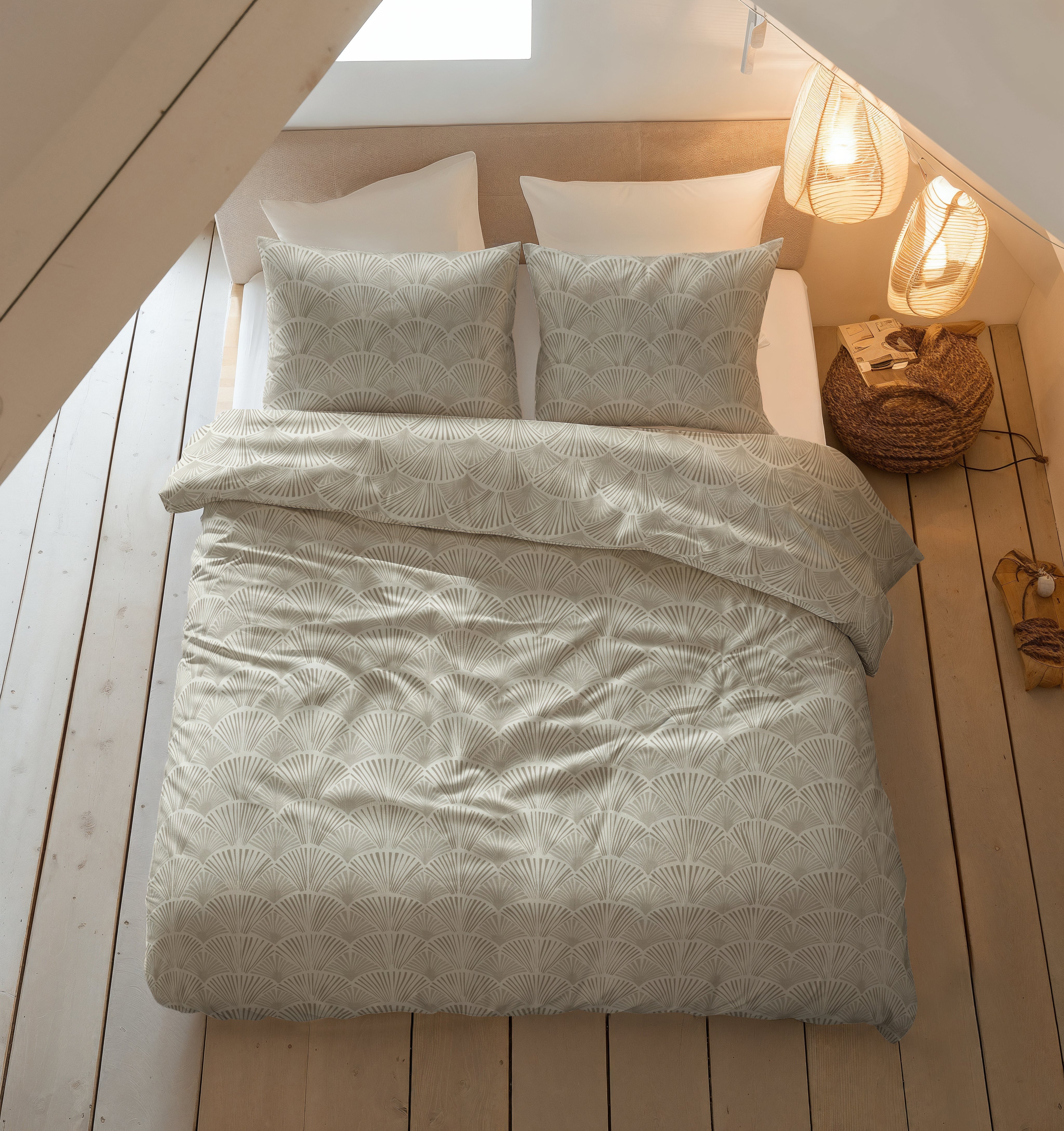 NordDream Flanel Claire pussilakana hiekka 150 gsm lämmin