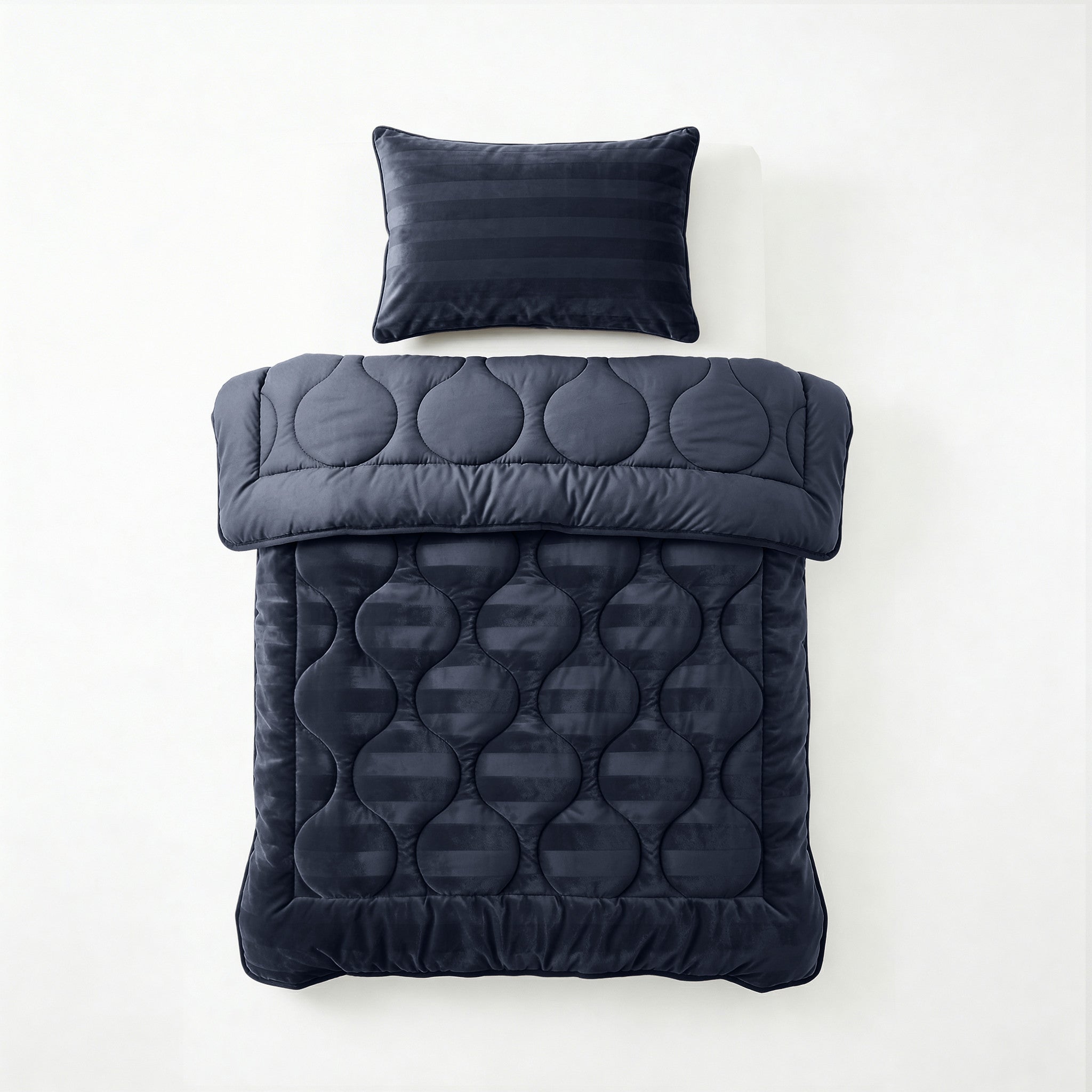 NordDream Lazy peitto 140x200 cm navy sametti pestävä