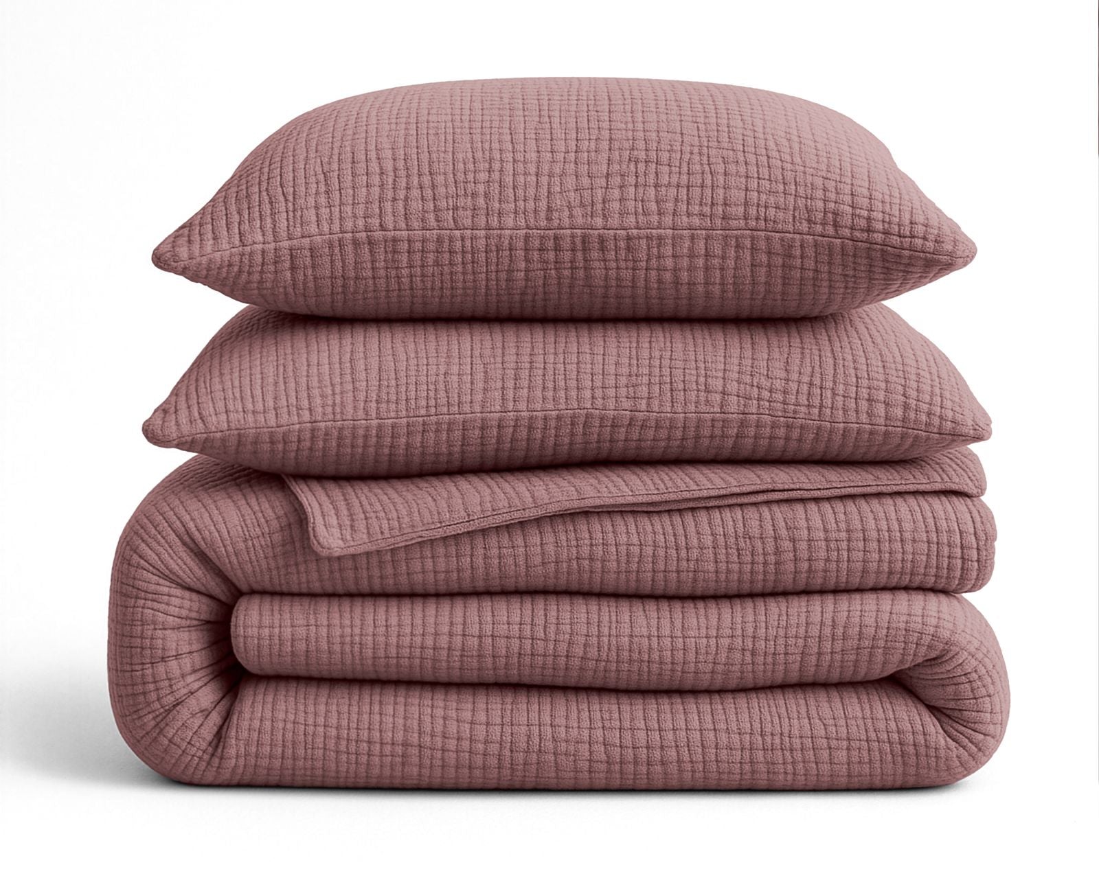 NordDream Lazy musliinipeitto 200x200 cm vanha roosa puuvilla