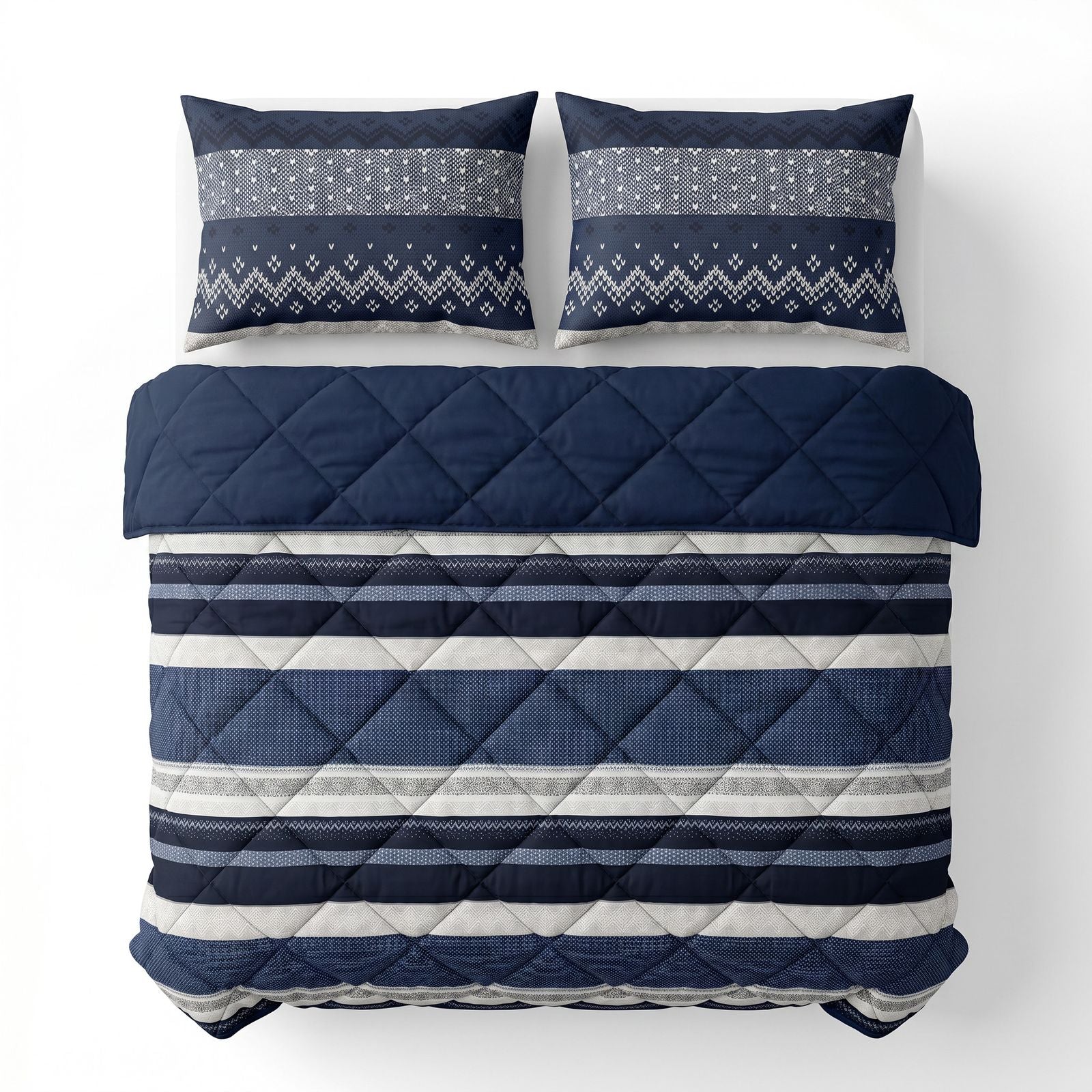 NordDream Lazy Elisabeth pesupeitto navy tyynyliinoilla
