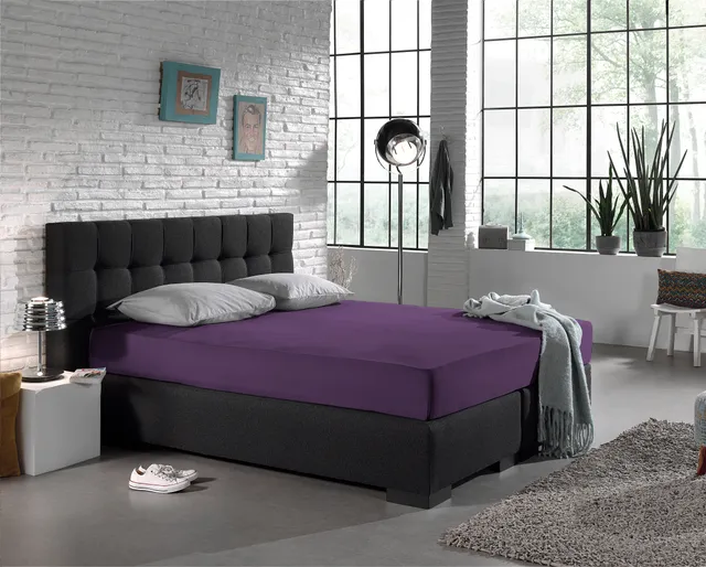 NordDream Jersey aluslakana violetti 140x200 joustopuuvilla