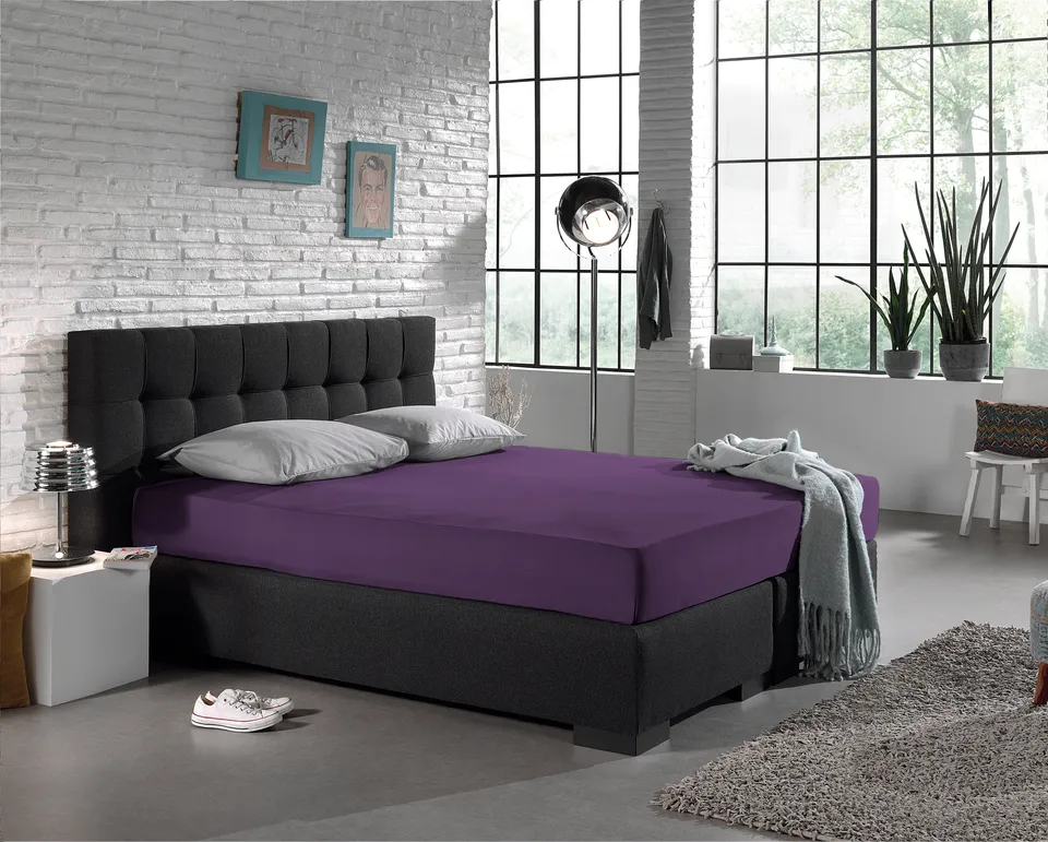 NordDream Jersey aluslakana violetti 140x200 joustopuuvilla