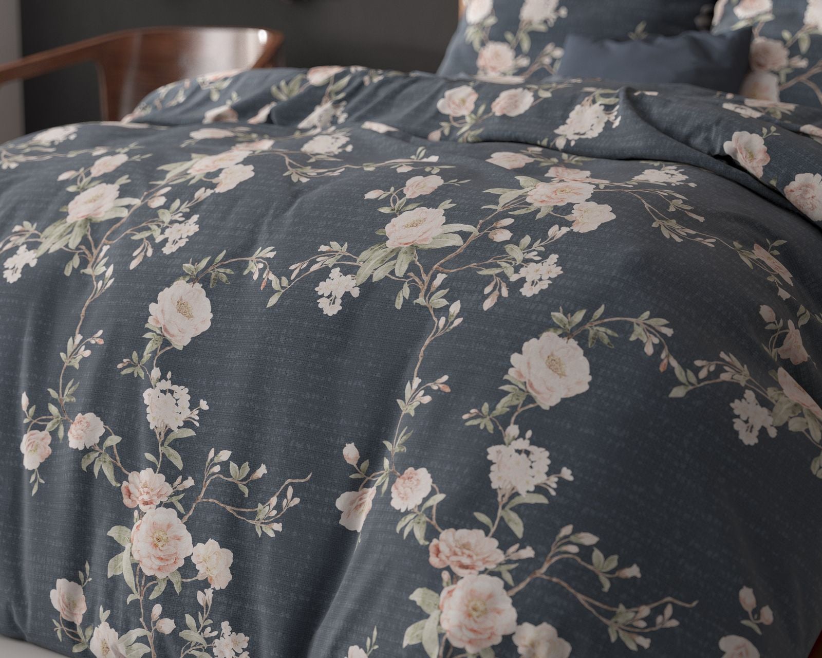 NordDream Elegance Eloise 2 Indigo pussilakana 200x200/220