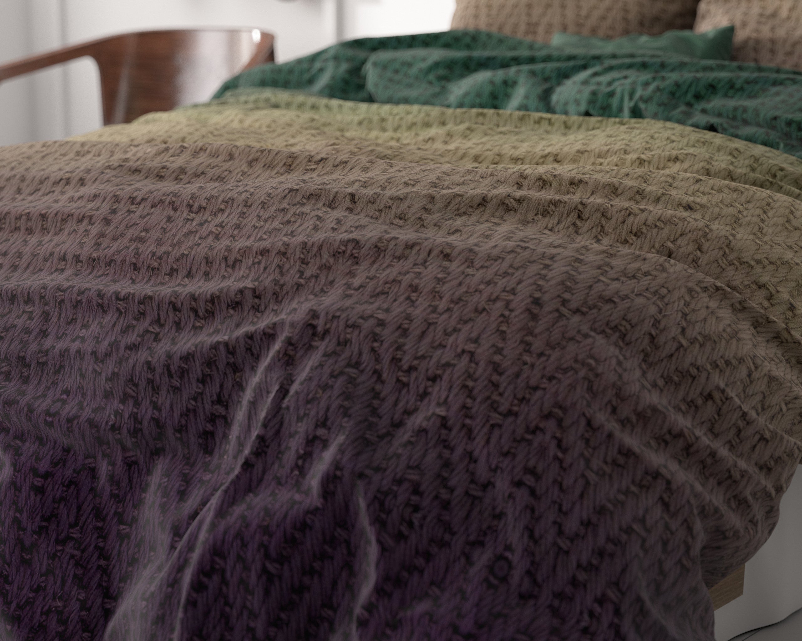 NordDream Warm Knits pussilakana ruskea 140x200/220