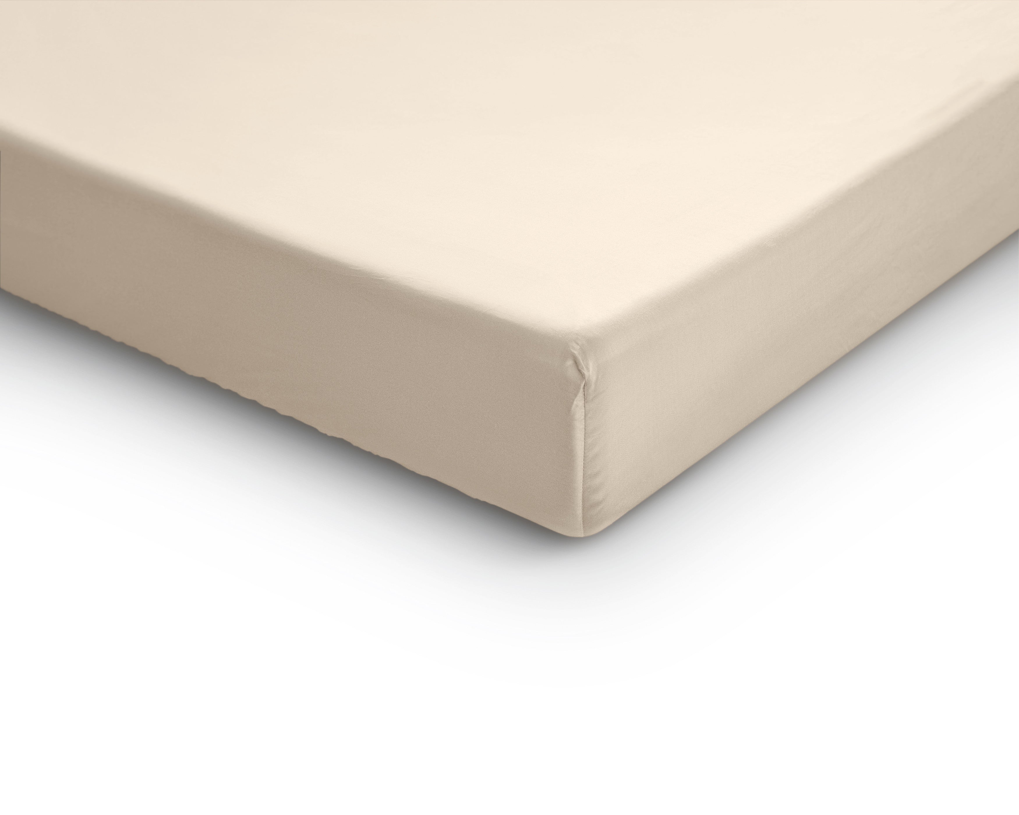 NordSleeps NordDream Splittopper Satiini aluslakana hiekka 180x200 sileä
