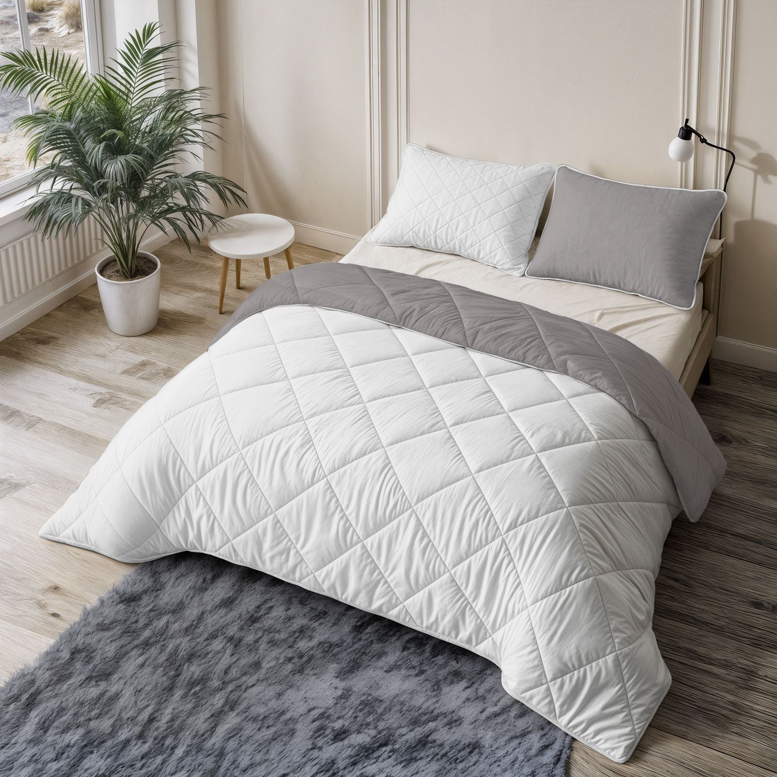 NordDream Lazy pussiton peitto 140x200 beige kevyt mikrokuitu