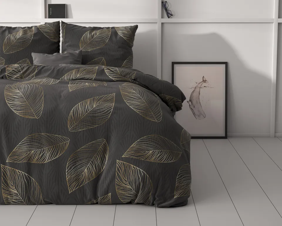NordDream Classy Golden Leaf pussilakana antrasiitti 240x220