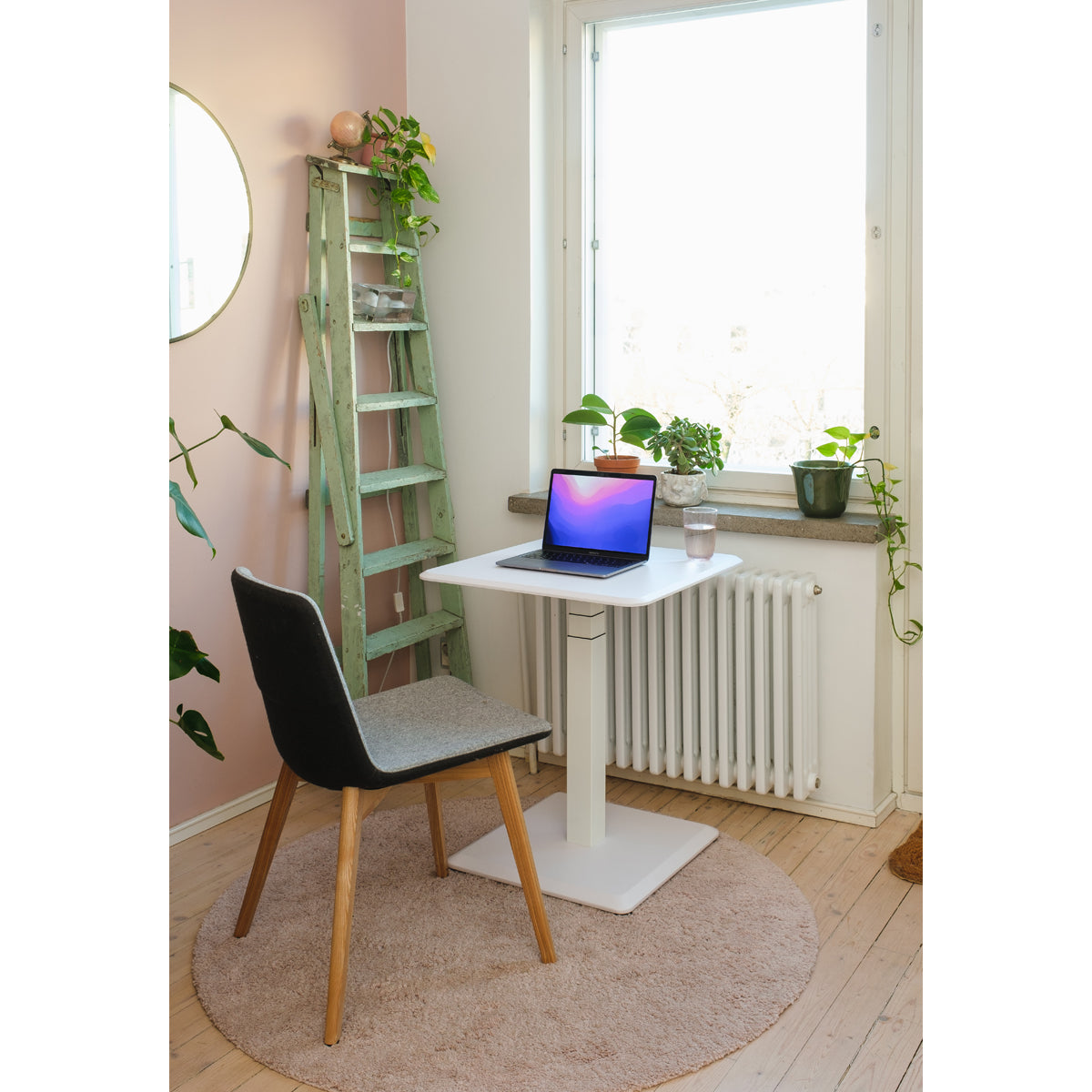 Stoo Desk Single Compact sähköpöytä valkoinen 60x60
