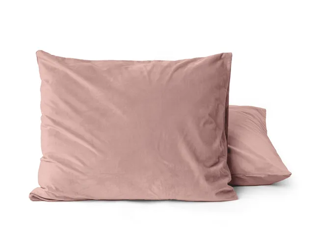 NordDream Velvet tyynyliina vanha roosa 60x70 cm 2 kpl