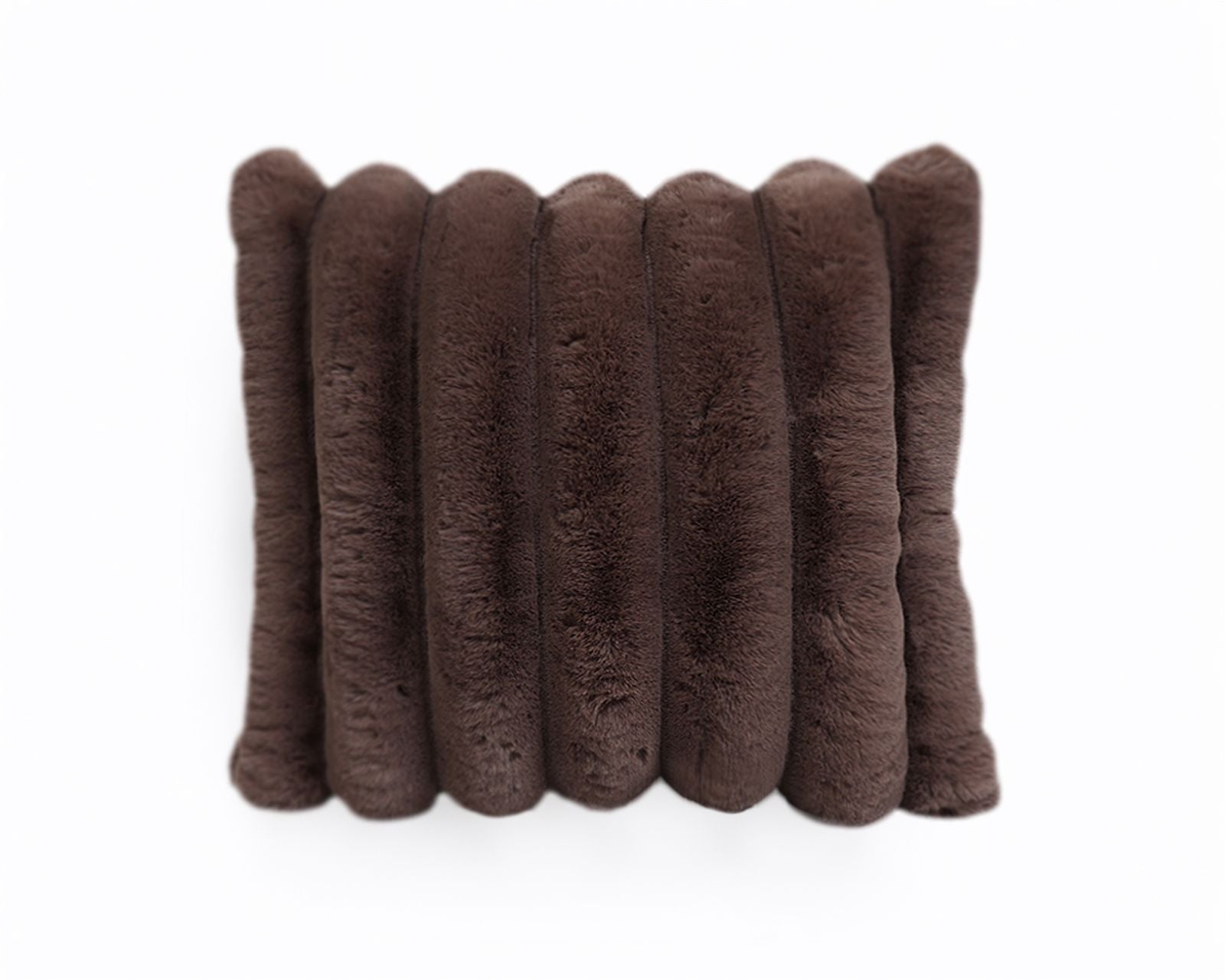 NordDream Rib Rabbit Fur koristetyyny 50x50 taupe