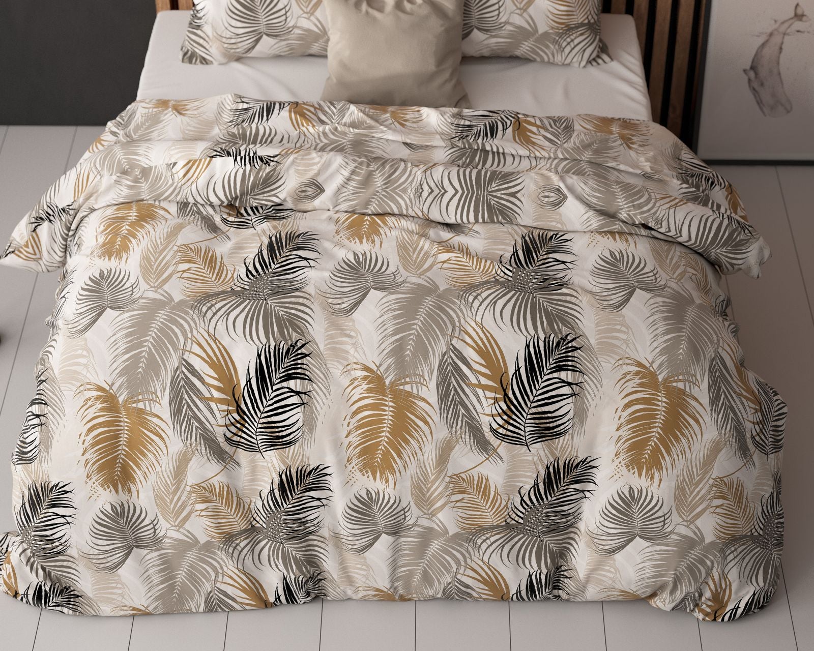 NordDream Elegance Feather District Zand pussilakana 140x200/220