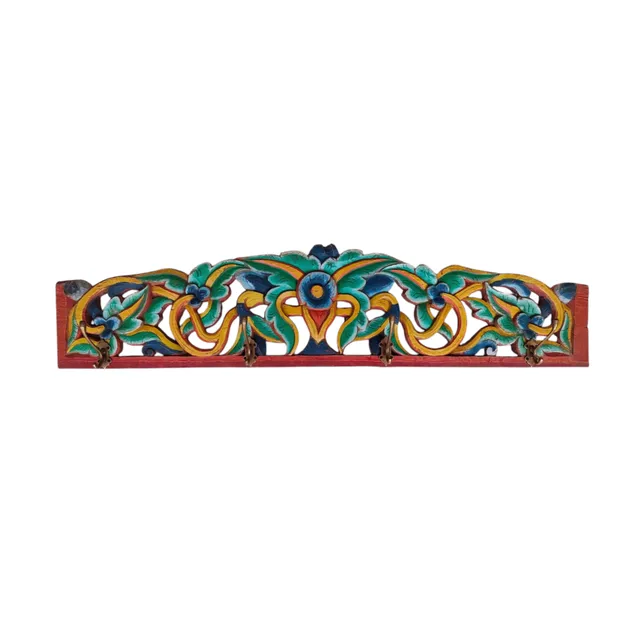 Sasus Vintage naulakko tiikki 109 cm 4 koukulla