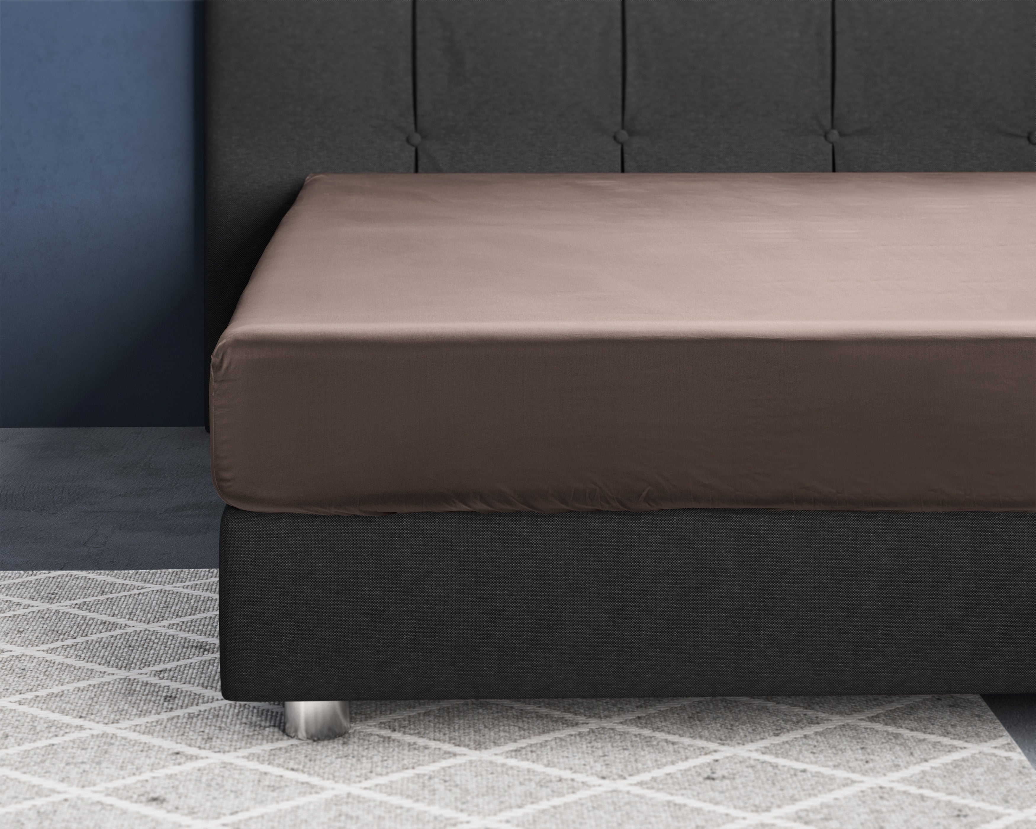 NordDream satiinialuslakana taupe 2 kpl 30 cm
