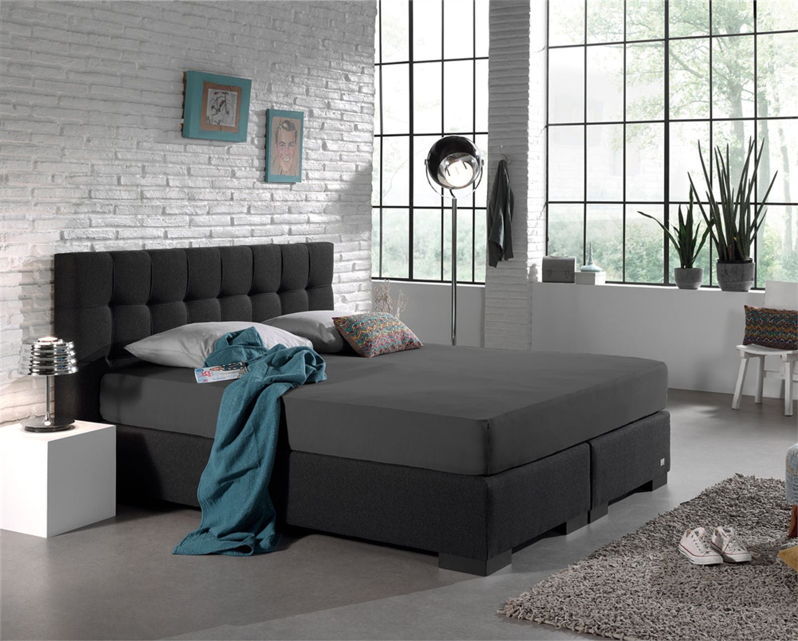 NordDream Dubbel Jersey 220 aluslakana antrasiitti