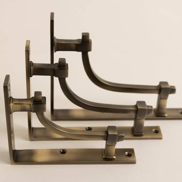 Sasus Industrial hyllynkannatin messinki 20 cm