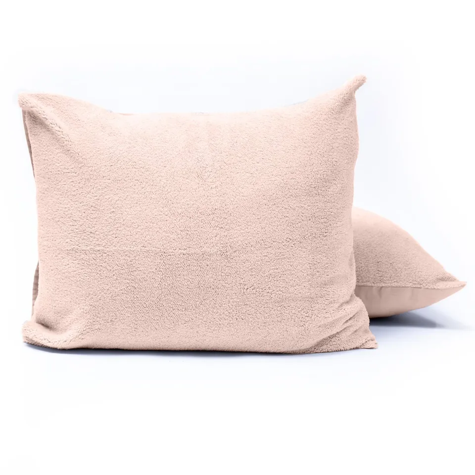 NordDream Teddy tyynyliina 60x70 roosa 2-pack lämmin