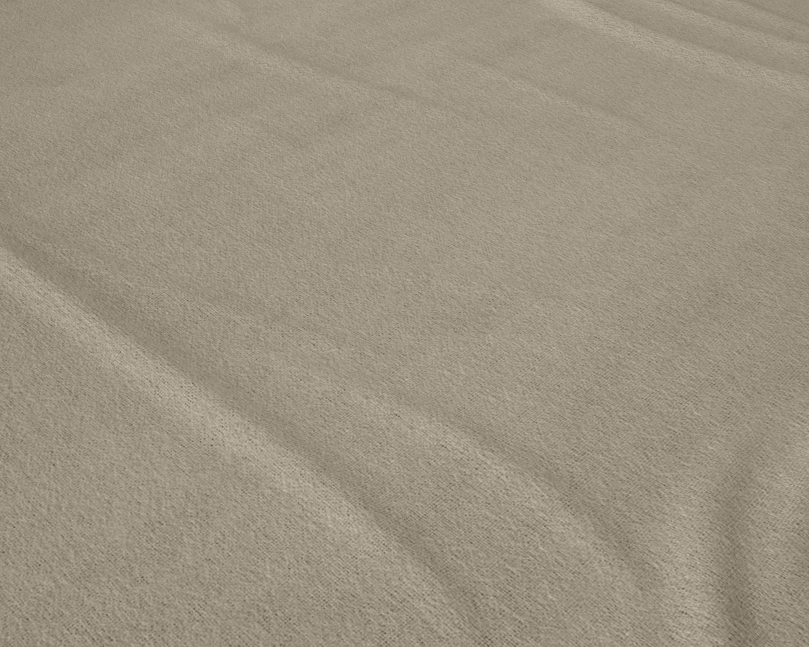 NordDream Flanel lakana 200x250 taupe harjattu puuvilla