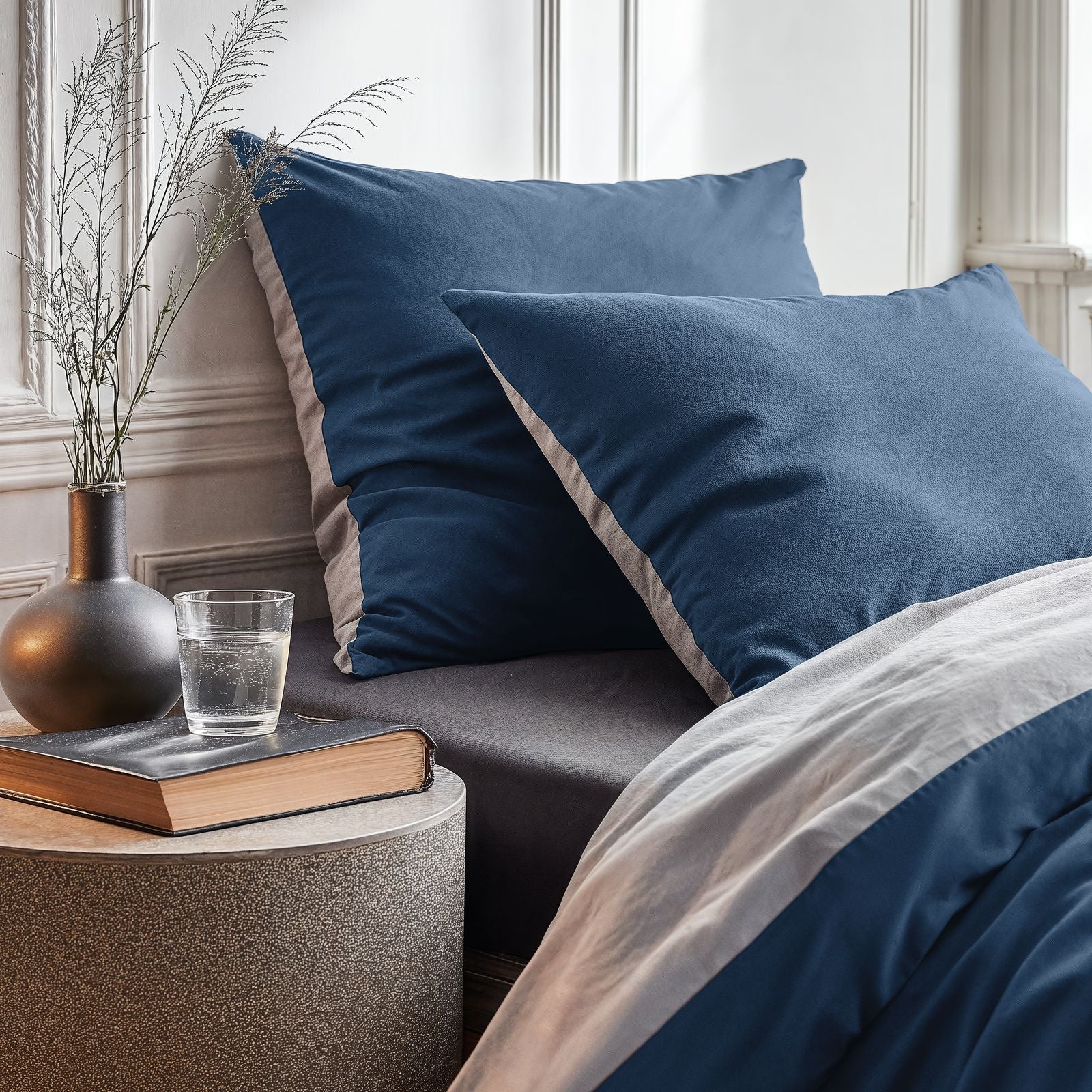 NordDream Hotel Twin Face pussilakana 140x200/220 navy
