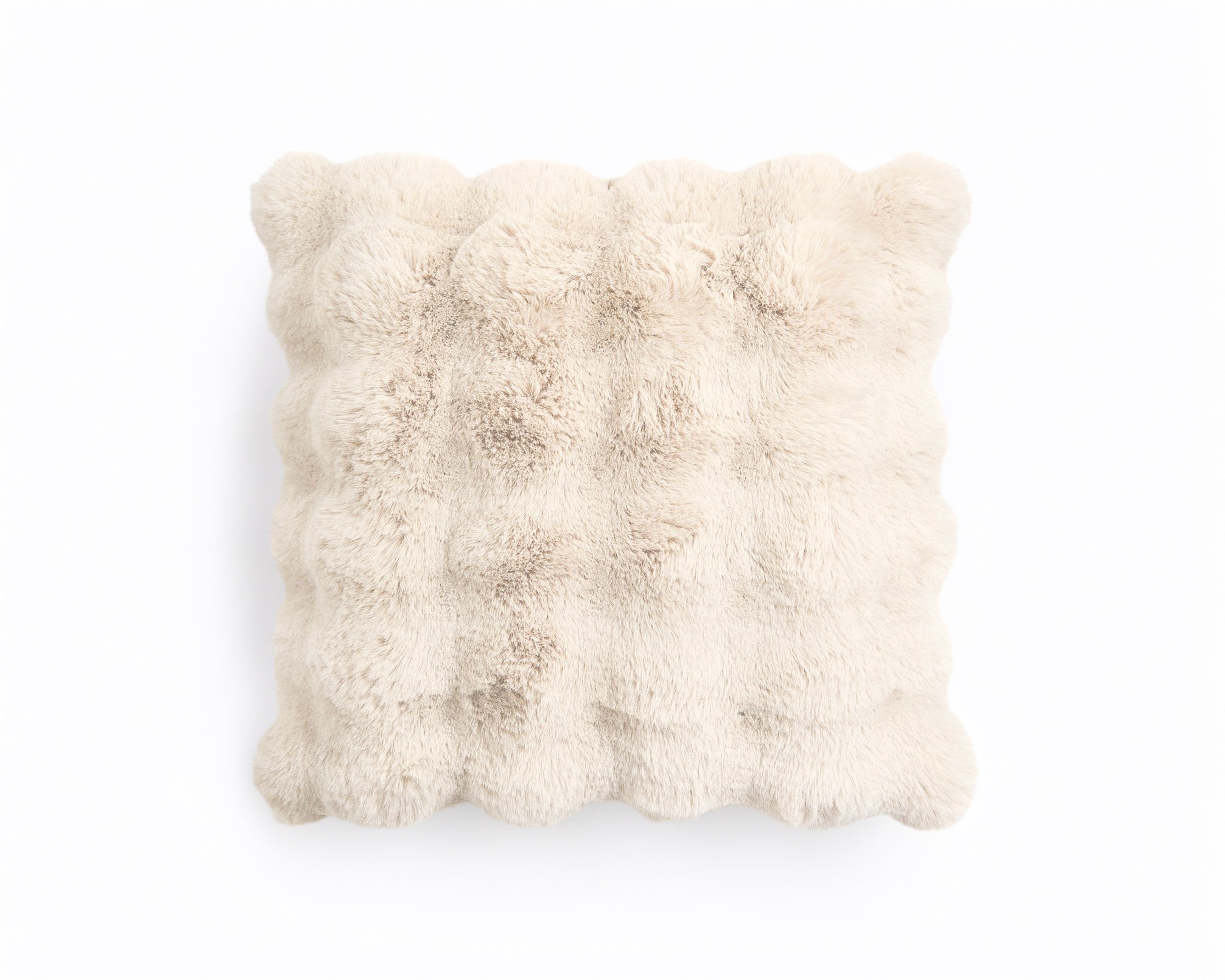 NordDream Pom Rabbit Fur koristetyyny 50x50 beige