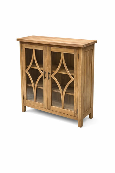 Sasus Verona vitriinisenkki 100x39x94 cm tiikki