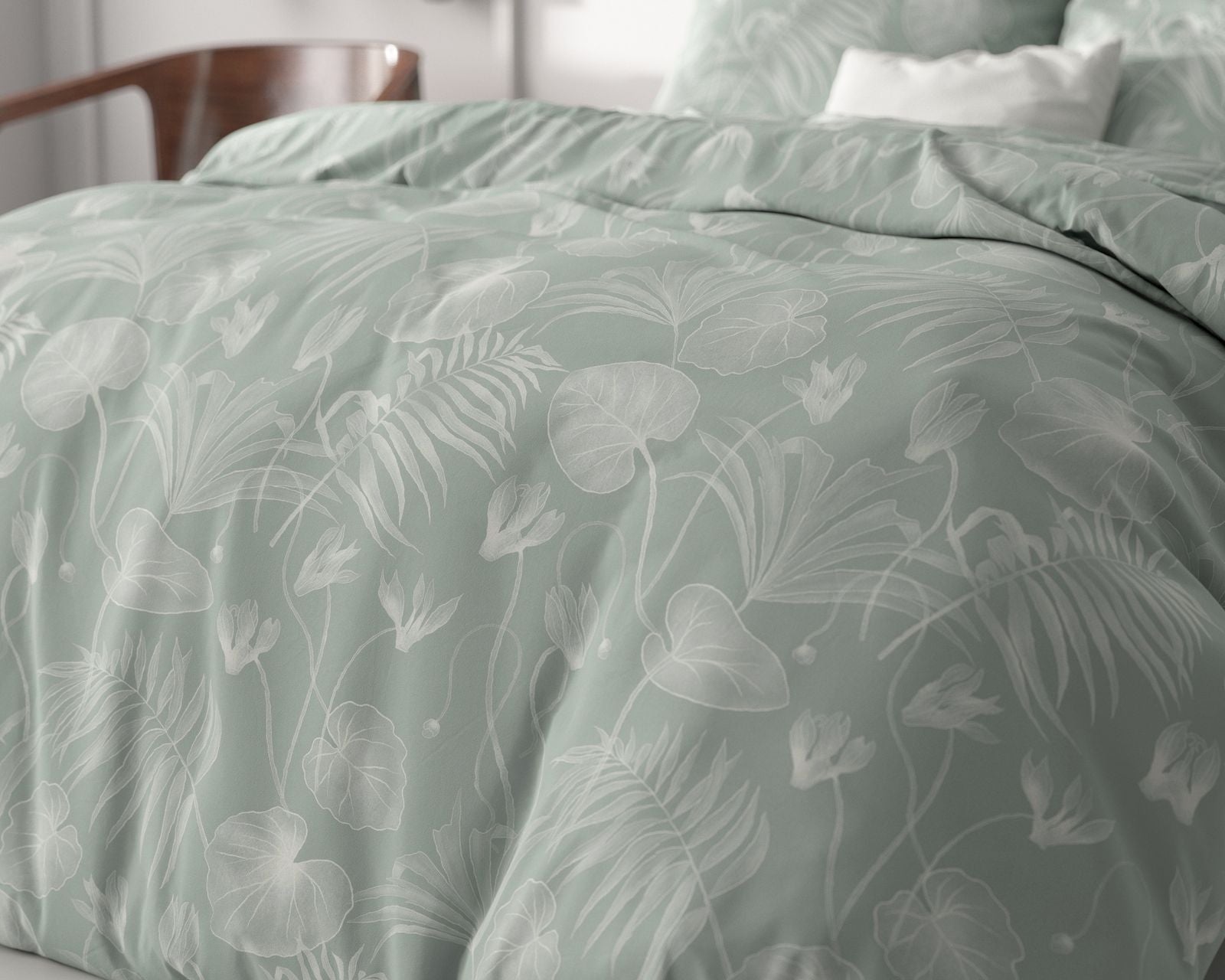 NordDream Classy Delight pussilakana vihreä 200x220 cm mikrokuid