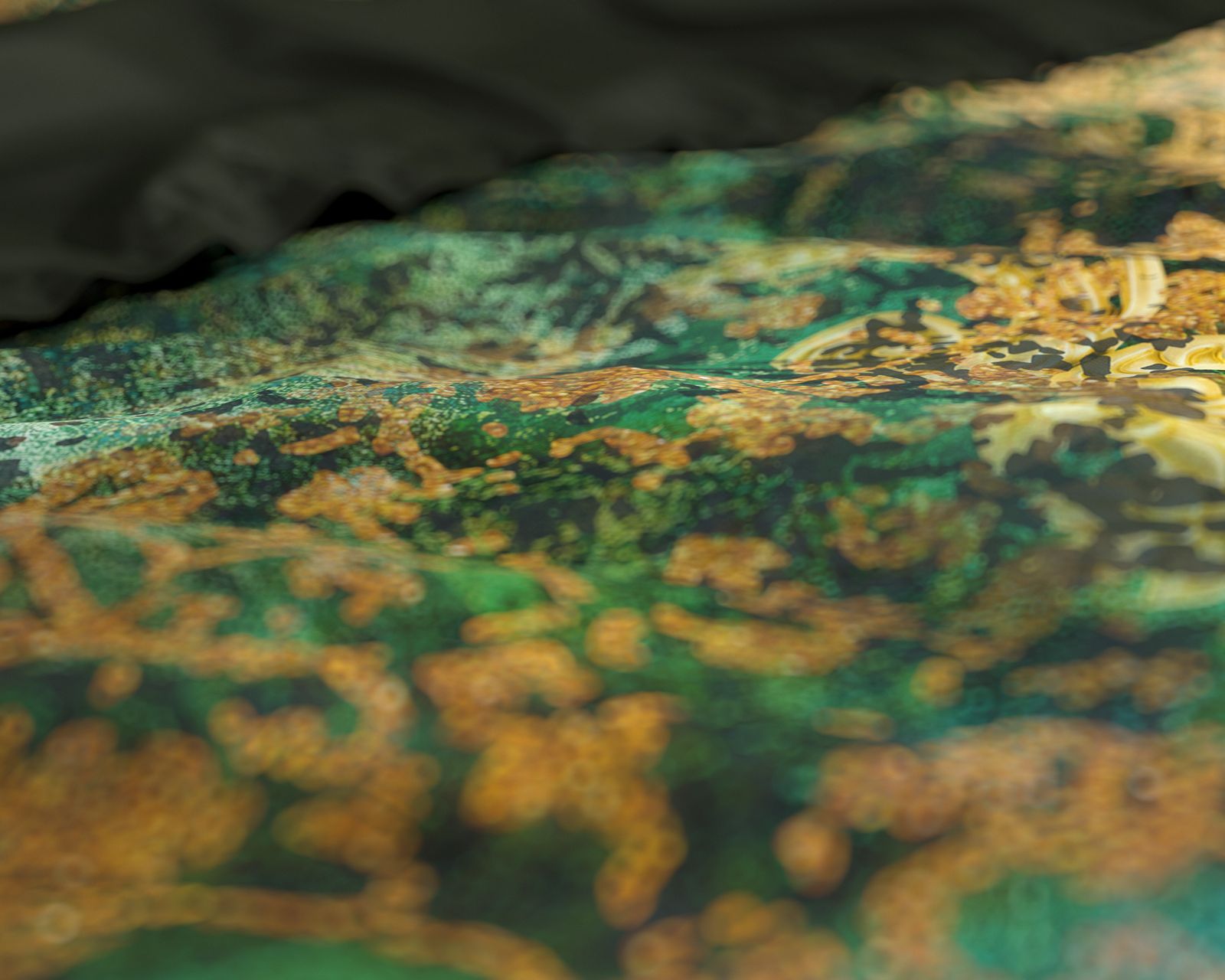 NordDream Venni pussilakana satiini vihreä 140x200 cm puuvilla