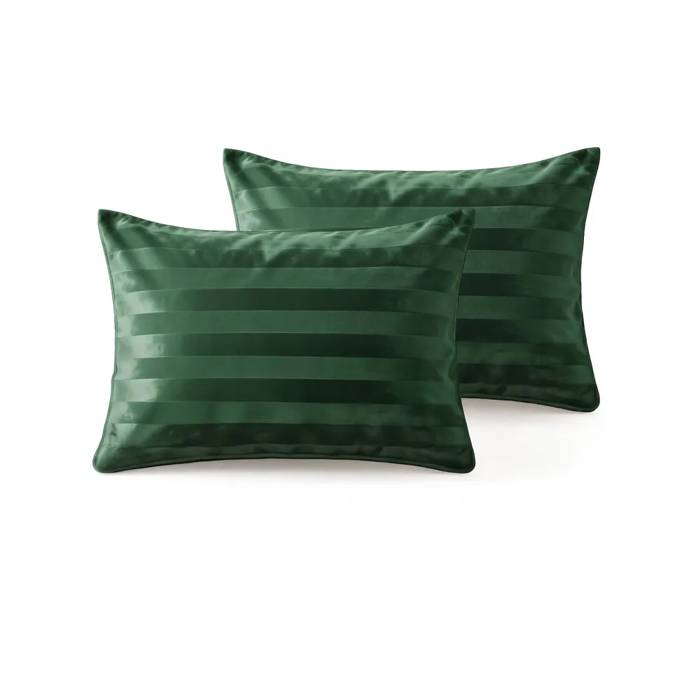 NordDream Lazy Hotel Velvet tyynyliina 60x70 tummanvihreä 2-pack