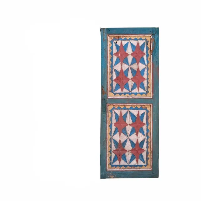 Sasus Vintage antiikkiovi tähtikuvio tiikki 67 x 172 cm