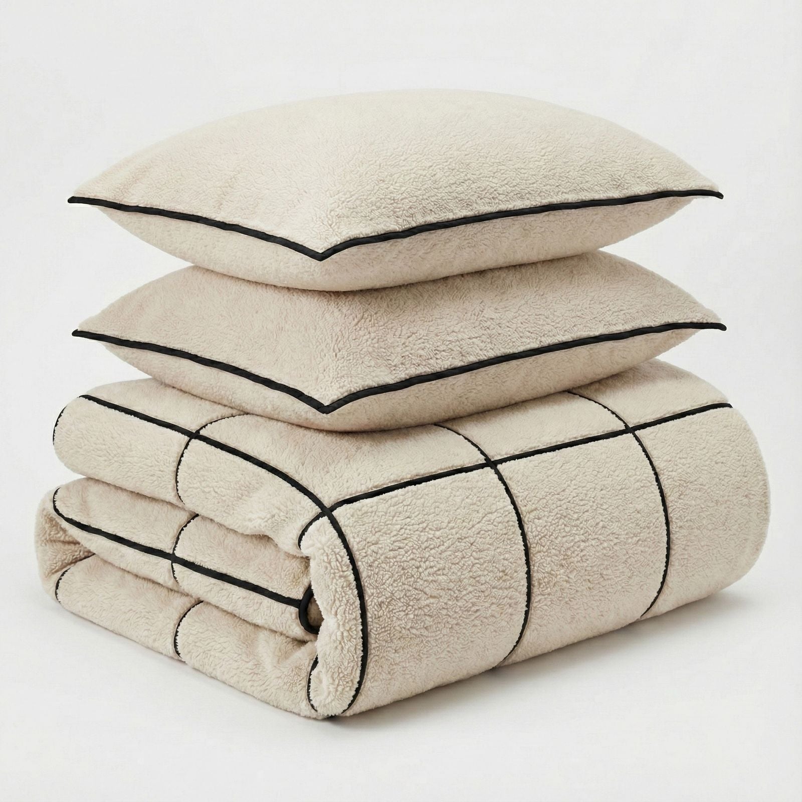 NordSleeps NordDream Teddy Trim pussilakana beige teddy