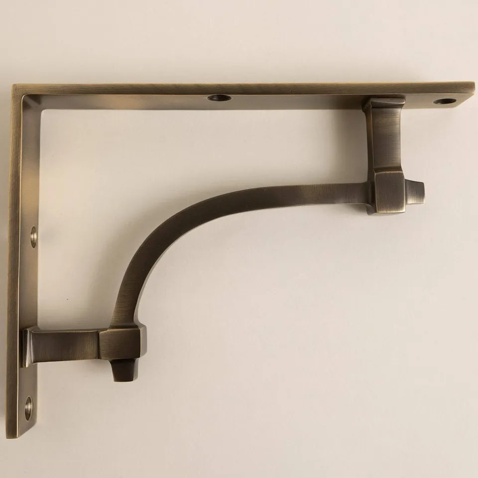 Sasus Industrial hyllynkannatin antiikkimessinki 15,9 x 11,8 cm