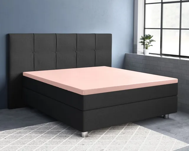 NordDream Satiini topper-aluslakana roosa 160x200 puuvilla