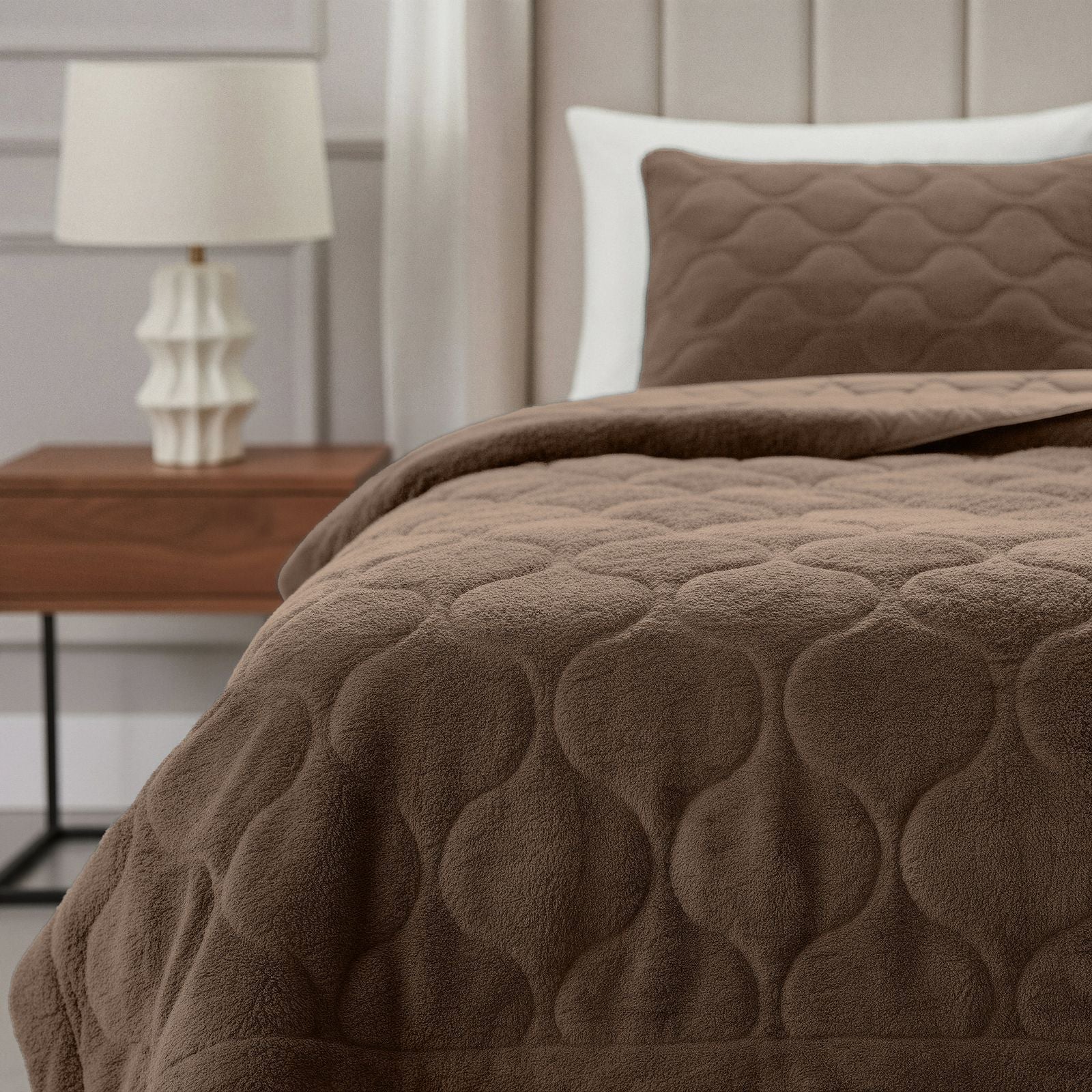 NordDream Lazy Teddy peitto ilman päällistä taupe 200x200