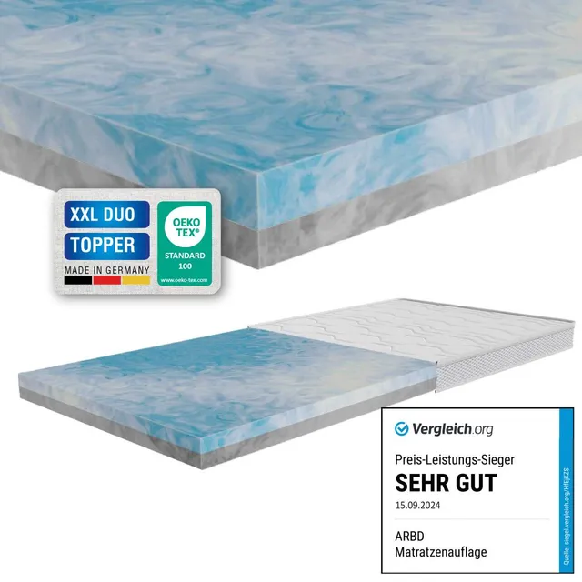 NordSleeps XXL Duo 12 cm petauspatja kylmävaahto
