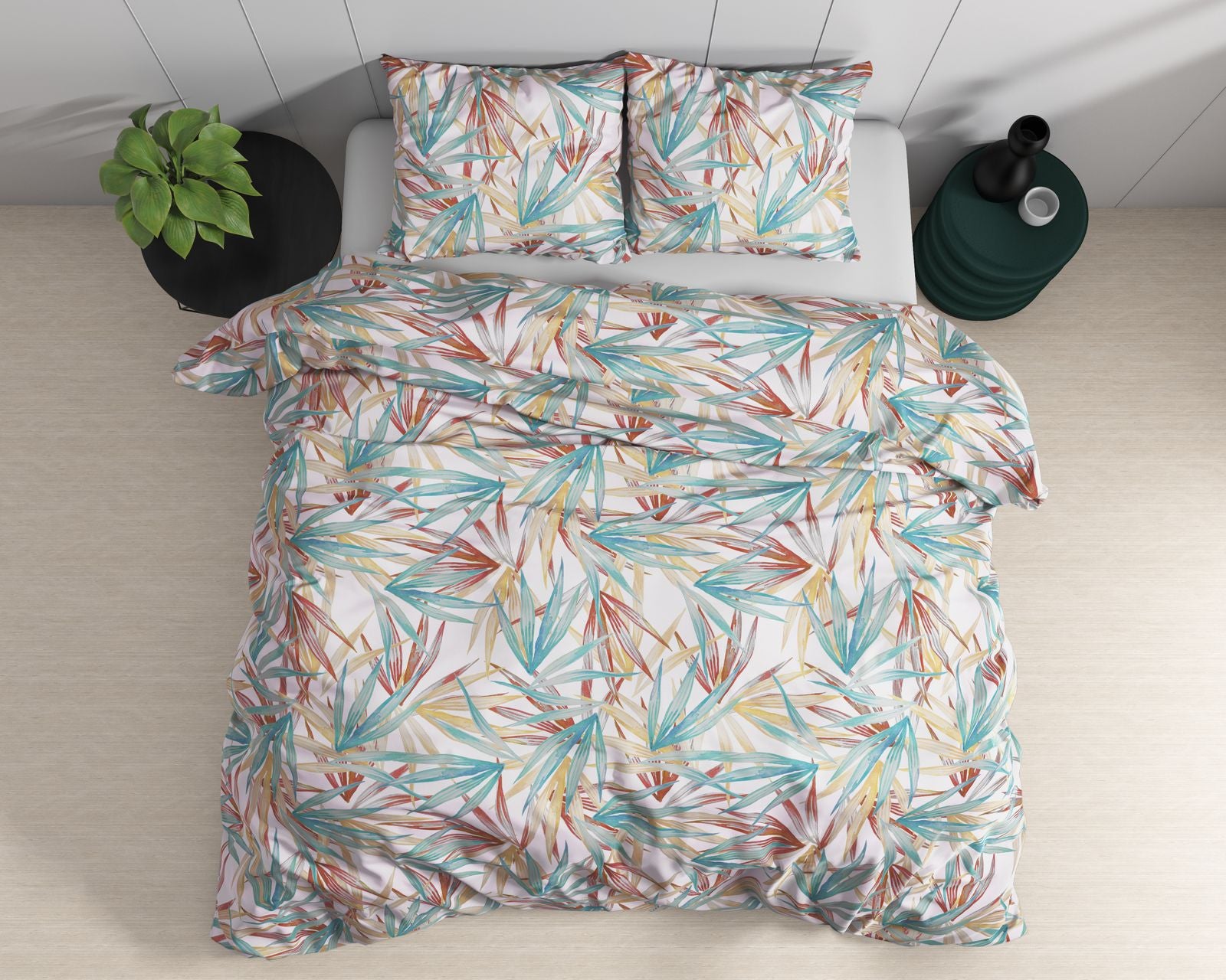 NordDream Satijn Aster pussilakanasetti multi 240x220 sileä
