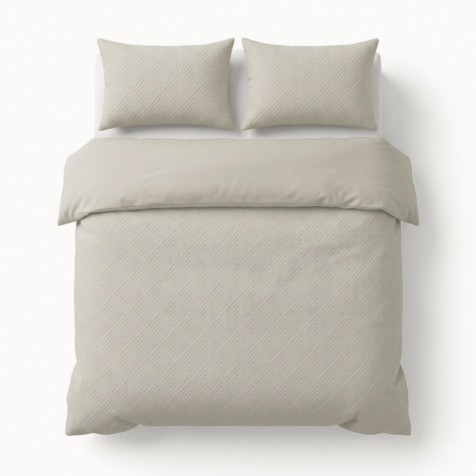 NordDream Embossed pussilakana 140x200 Modern Geo cream