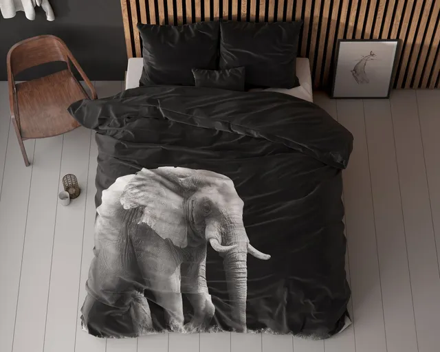 NordDream Essentials Elephant pussilakana 240x200 musta