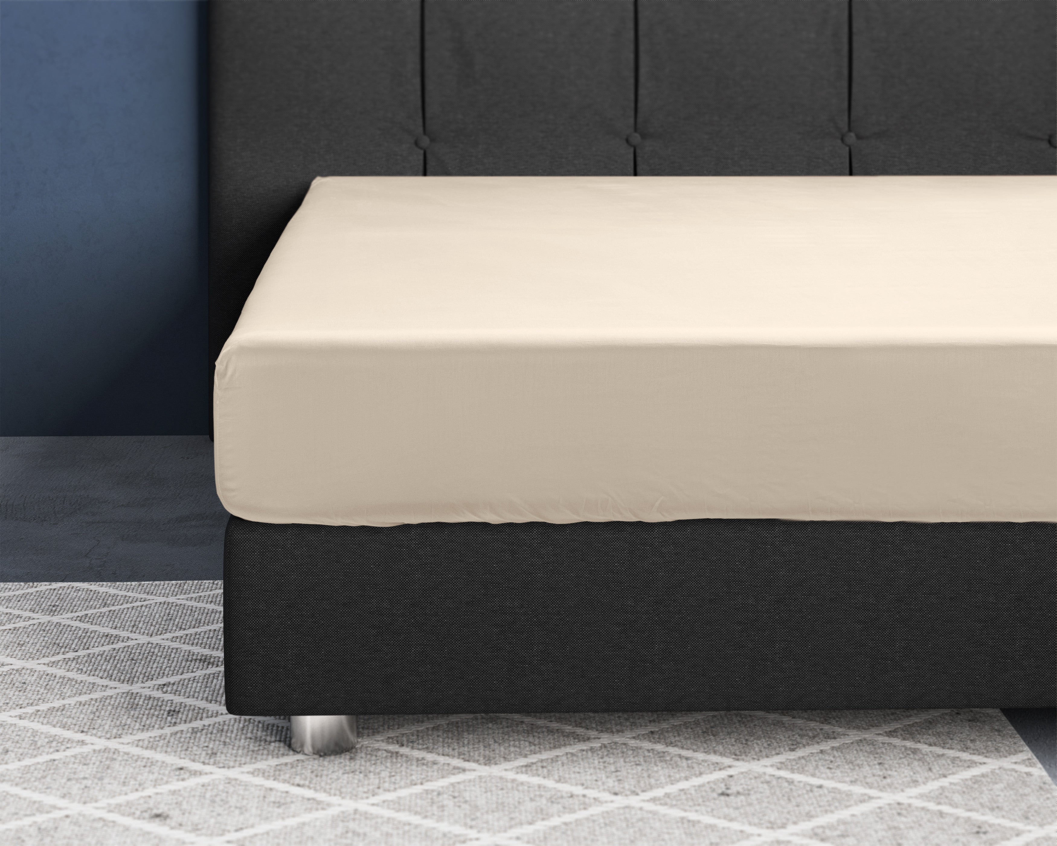 NordDream Satiini aluslakana hiekka 70x200 cm 2 kpl